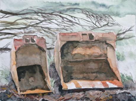 Zwei Baggerschaufeln - Elke Grund - Array auf Array - Array - Array Zwei Baggerschaufeln - Elke Grund - Array auf Array - Array - Array