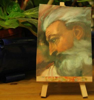 Gottvater in kleinem Aquarell - R.Lechner - Array auf Array - Array - Gottvater in kleinem Aquarell - R.Lechner - Array auf Array - Array -