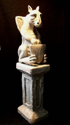 Sitzende Drache mit Schild - Arkadius Frajny - auf - Array - Sitzende Drache mit Schild - Arkadius Frajny - auf - Array -