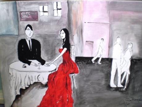 Das Rote Kleid (Acryl auf Leinwand) - GabiVogl - Array auf Array - Array - Das Rote Kleid (Acryl auf Leinwand) - GabiVogl - Array auf Array - Array -