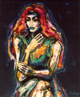 Frau mit Zigarette III - Ria den Breejen - Array auf Array - Array - Array Frau mit Zigarette III - Ria den Breejen - Array auf Array - Array - Array