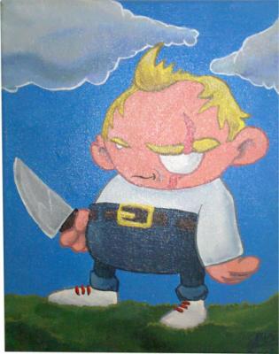 Junge mit Messer - EMBE - Array auf Array - Array - Junge mit Messer - EMBE - Array auf Array - Array -