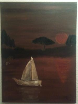 Abendstimmung am See - Reiner Szpadzinski - Array auf Array - Array - Abendstimmung am See - Reiner Szpadzinski - Array auf Array - Array -