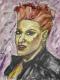 Pink colored Hair - Peter Mach - Ãl auf Leinwand - Portrait - Klassisch Pink colored Hair - Peter Mach - Ãl auf Leinwand - Portrait - Klassisch