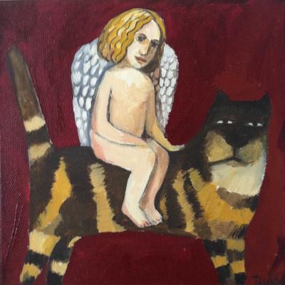 Engel auf dem Kater - Svetlana KUNST - Array auf Array - Array - Engel auf dem Kater - Svetlana KUNST - Array auf Array - Array -