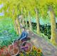 Allee in Frankreich - Peter Traxler - Acryl auf Leinwand - - Allee in Frankreich - Peter Traxler - Acryl auf Leinwand - -