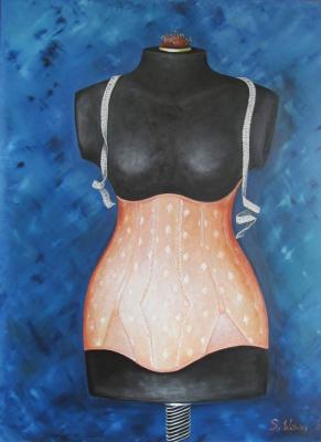 Schneiderpuppe mit Mieder (Vorderansicht) - Simone Wilhelms - Array auf Array - Array - Array Schneiderpuppe mit Mieder (Vorderansicht) - Simone Wilhelms - Array auf Array - Array - Array