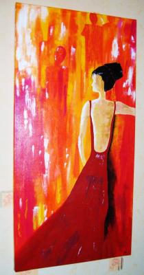 Dame in Rot - Birgitte Bergrath - Array auf Array - Array - Array