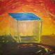 Blauer Deckel - Heinrich Scheuerlein - Acryl auf Leinwand - Abstrakt - Gegenständlich Blauer Deckel - Heinrich Scheuerlein - Acryl auf Leinwand - Abstrakt - Gegenständlich
