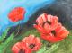 Klatschmohn 3 - Egon Rathke - Aquarell auf - Mohn - Klatschmohn 3 - Egon Rathke - Aquarell auf - Mohn -