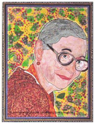 Portrait Frau U. (Acryl on Canvas; 36x48) - Wolfgang Bretschneider - Array auf Array - Array - Portrait Frau U. (Acryl on Canvas; 36x48) - Wolfgang Bretschneider - Array auf Array - Array -