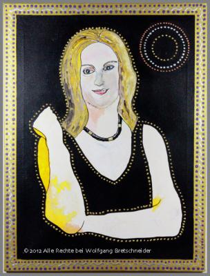 Portrait St.B. (Acryl on Canvas; 36x48) - Wolfgang Bretschneider - Array auf Array - Array - Portrait St.B. (Acryl on Canvas; 36x48) - Wolfgang Bretschneider - Array auf Array - Array -