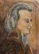 Wolfgang Amadeus Mozart - Wolfgang Blümel - Mischtechnik auf Papier - Männer - Wolfgang Amadeus Mozart - Wolfgang Blümel - Mischtechnik auf Papier - Männer -