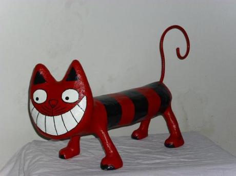 Grinsekatze aus Beton wetterfest - Stefan Schmidt -  auf  -  - 