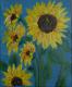 Sonnenblume I - Aleksandra Schoenfeld - Acryl auf Leinwand - Sonnenblumen - Sonnenblume I - Aleksandra Schoenfeld - Acryl auf Leinwand - Sonnenblumen -