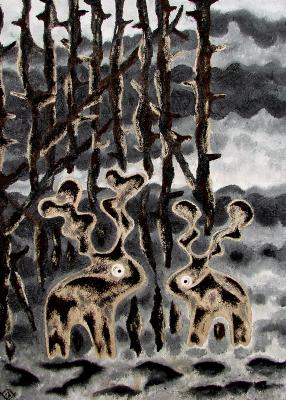 Hirsche im Wald - Waldbrand - Markus Johne - Array auf Array - Array - Array Hirsche im Wald - Waldbrand - Markus Johne - Array auf Array - Array - Array