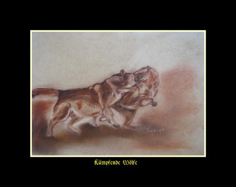 Kämpfende Wölfe - Vincenzo Palanga - auf - - Kämpfende Wölfe - Vincenzo Palanga - auf - -