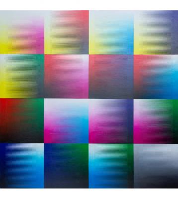 16 Quadrate Verzahnt - Arthur Wyss - Array auf - Array - Array 16 Quadrate Verzahnt - Arthur Wyss - Array auf - Array - Array