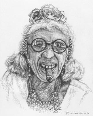 Kubanerin mit Zigarre - Nicole Zeug - Array auf - Array - Kubanerin mit Zigarre - Nicole Zeug - Array auf - Array -