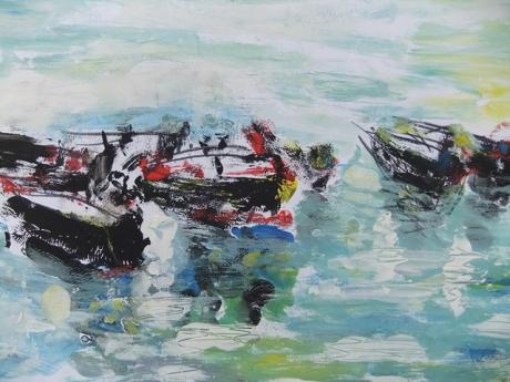 Boote am See.1 - Teresa Miosga - Array auf Array - Array - Array