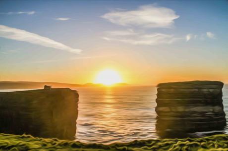 Sonnenuntergang - Farbschatten Fotografie - Array auf - Array - Sonnenuntergang - Farbschatten Fotografie - Array auf - Array -