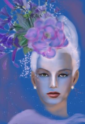 blaue Frau - Katja Humbs - Array auf - Array - blaue Frau - Katja Humbs - Array auf - Array -