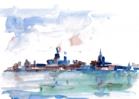 Blick auf Stralsund - Wolfgang Wähnelt - Array auf Array - Array - Blick auf Stralsund - Wolfgang Wähnelt - Array auf Array - Array -