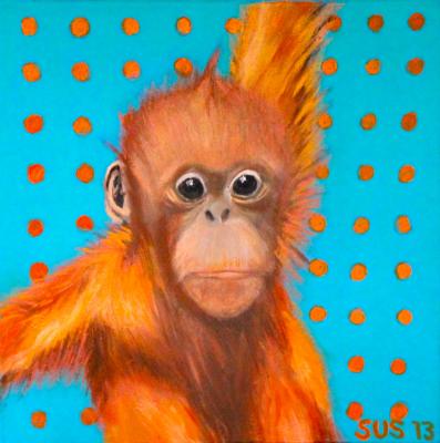 Orang Utan Junges - Susanne Urtel-Stappmanns - Array auf Array - Array - Array Orang Utan Junges - Susanne Urtel-Stappmanns - Array auf Array - Array - Array