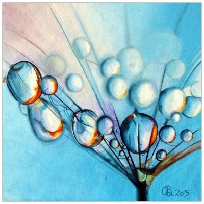 Macroaufnahme Tropfen (hell blau) - Ramona Boehme - Array auf Array - Array - Macroaufnahme Tropfen (hell blau) - Ramona Boehme - Array auf Array - Array -