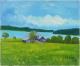 Krummenhof am Schluchsee - Josef Heinzler - Thomas Knab - Ãl auf Leinwand - Reisen-Bäume-Himmel-See-Wald-Wiese-Frühling - Impressionismus Krummenhof am Schluchsee - Josef Heinzler - Thomas Knab - Ãl auf Leinwand - Reisen-Bäume-Himmel-See-Wald-Wiese-Frühling - Impressionismus