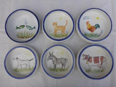 Bemaltes Kindergeschirr - Anna Kirsche - Array auf - Array - Bemaltes Kindergeschirr - Anna Kirsche - Array auf - Array -