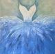 Das blaue Kleid - Sonia Lanz - Acryl auf Leinwand - - Das blaue Kleid - Sonia Lanz - Acryl auf Leinwand - -